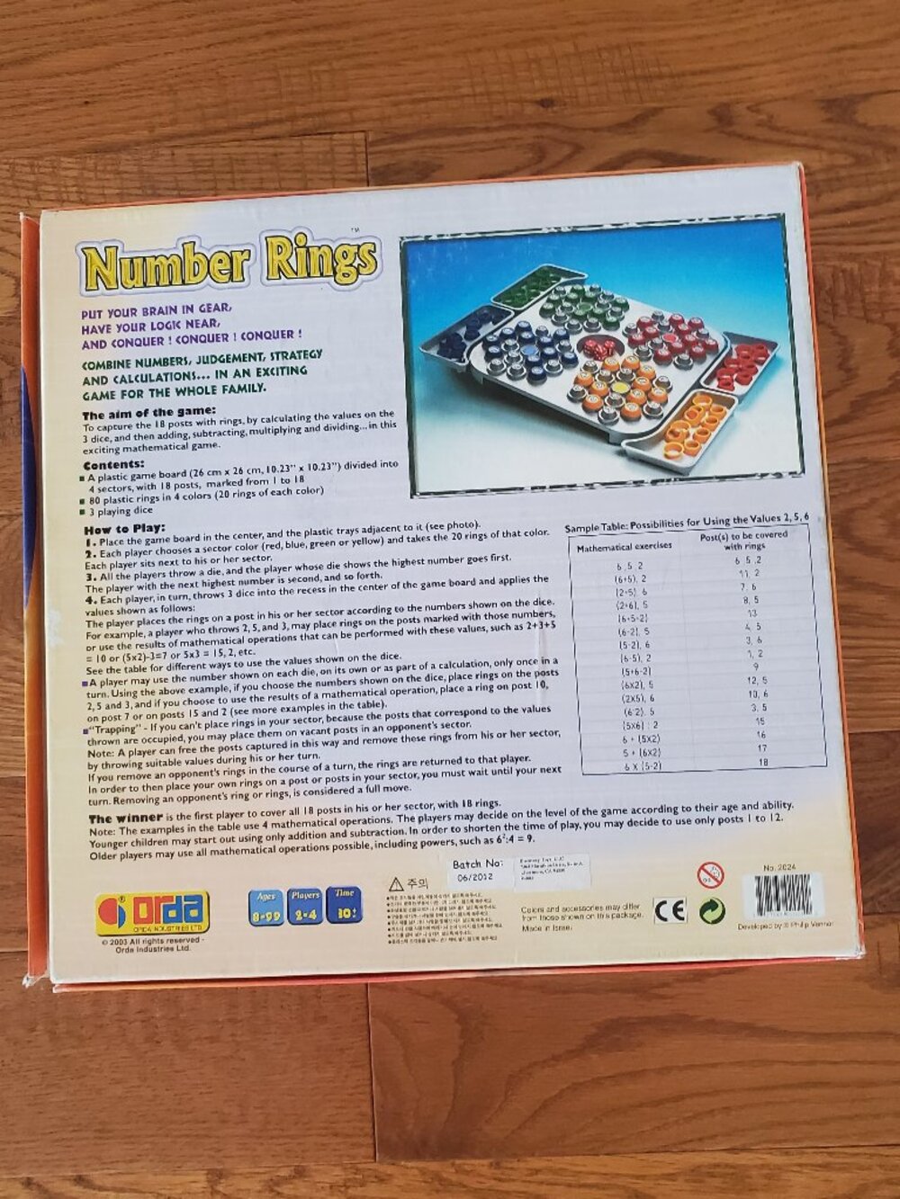 Orda Number Rings Game - Picture 4 of 4